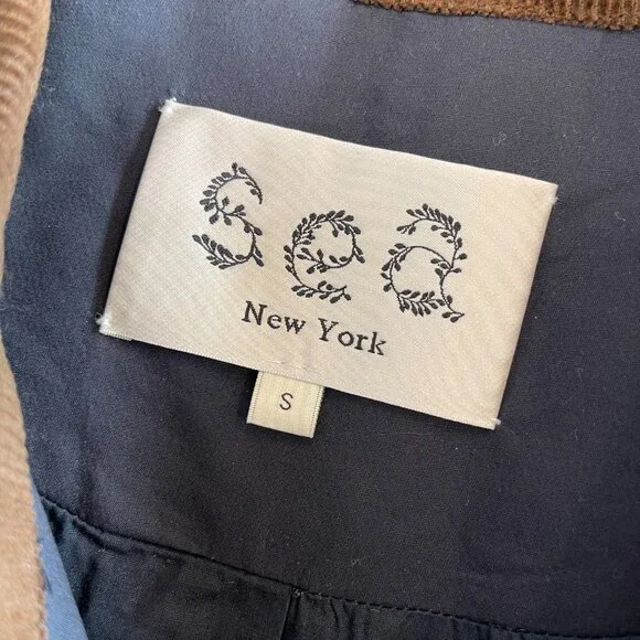 Sea New York NWOT Casual Clyde Barn Jacket in Blue - Picture 8 of 14